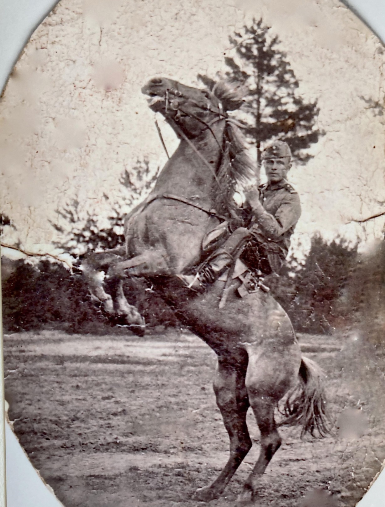 My great grandfather in the Finnish army during wartime against Russia, 1939